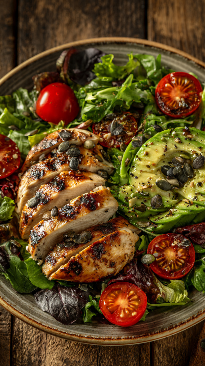 Healthy Paleo Cobb Salad with Chicken