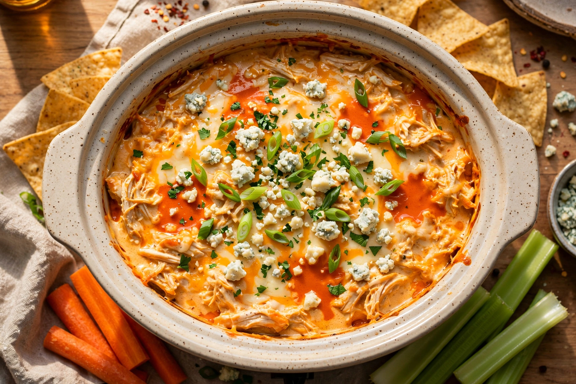Crock Pot Buffalo Chicken Dip