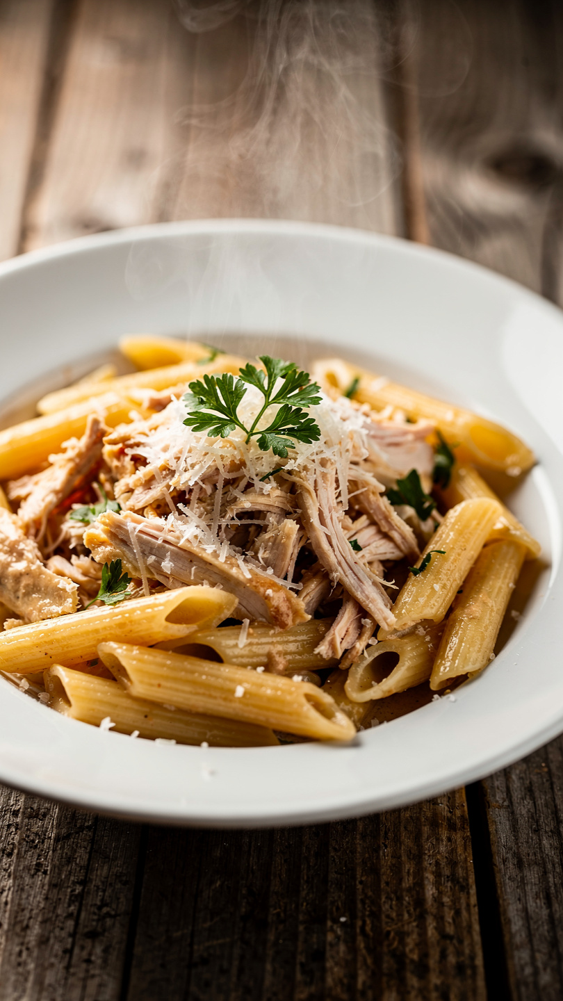 Easy Rotisserie Chicken Parmesan Pasta (One-Pan Dinner)