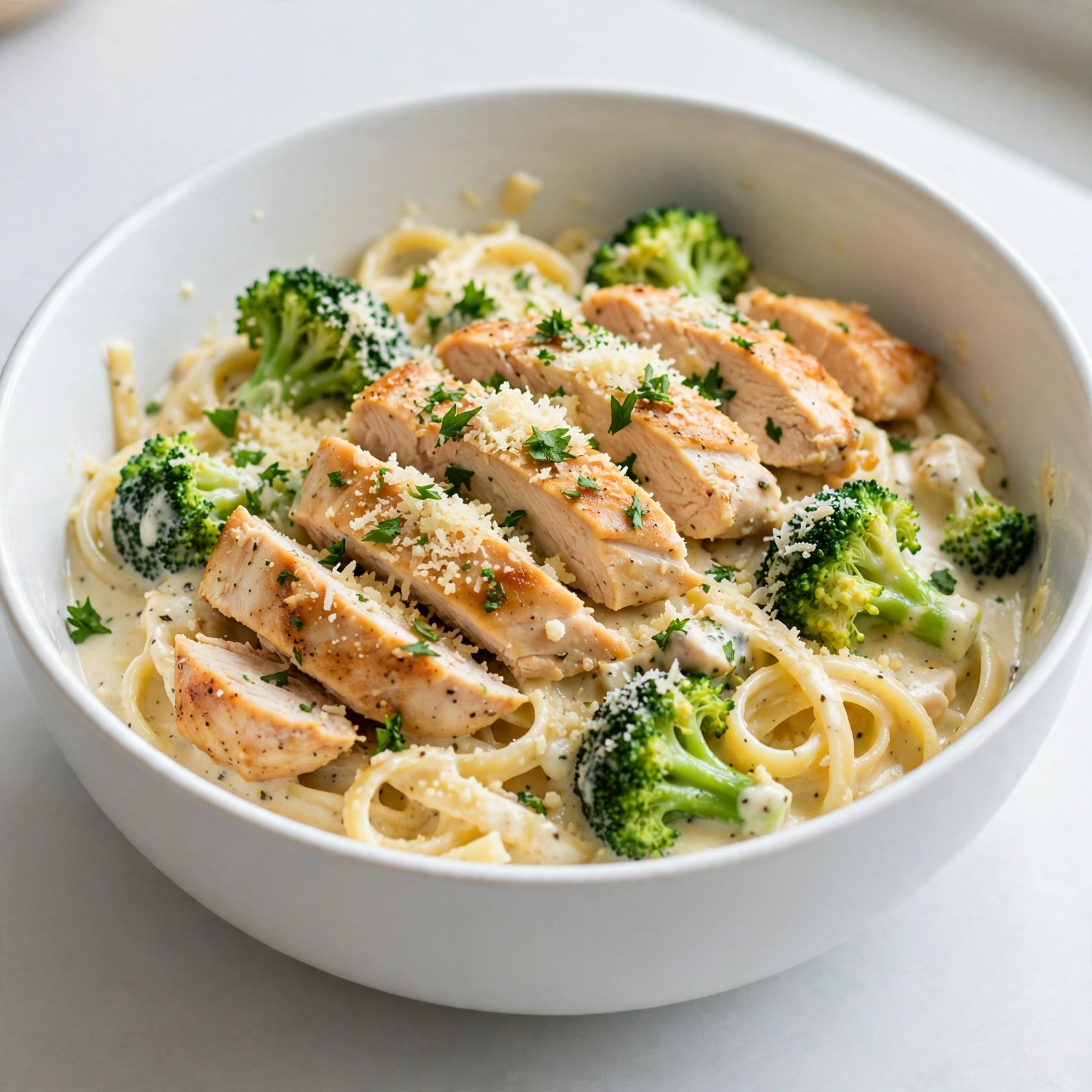 Slow Cooker Chicken Alfredo with Broccoli