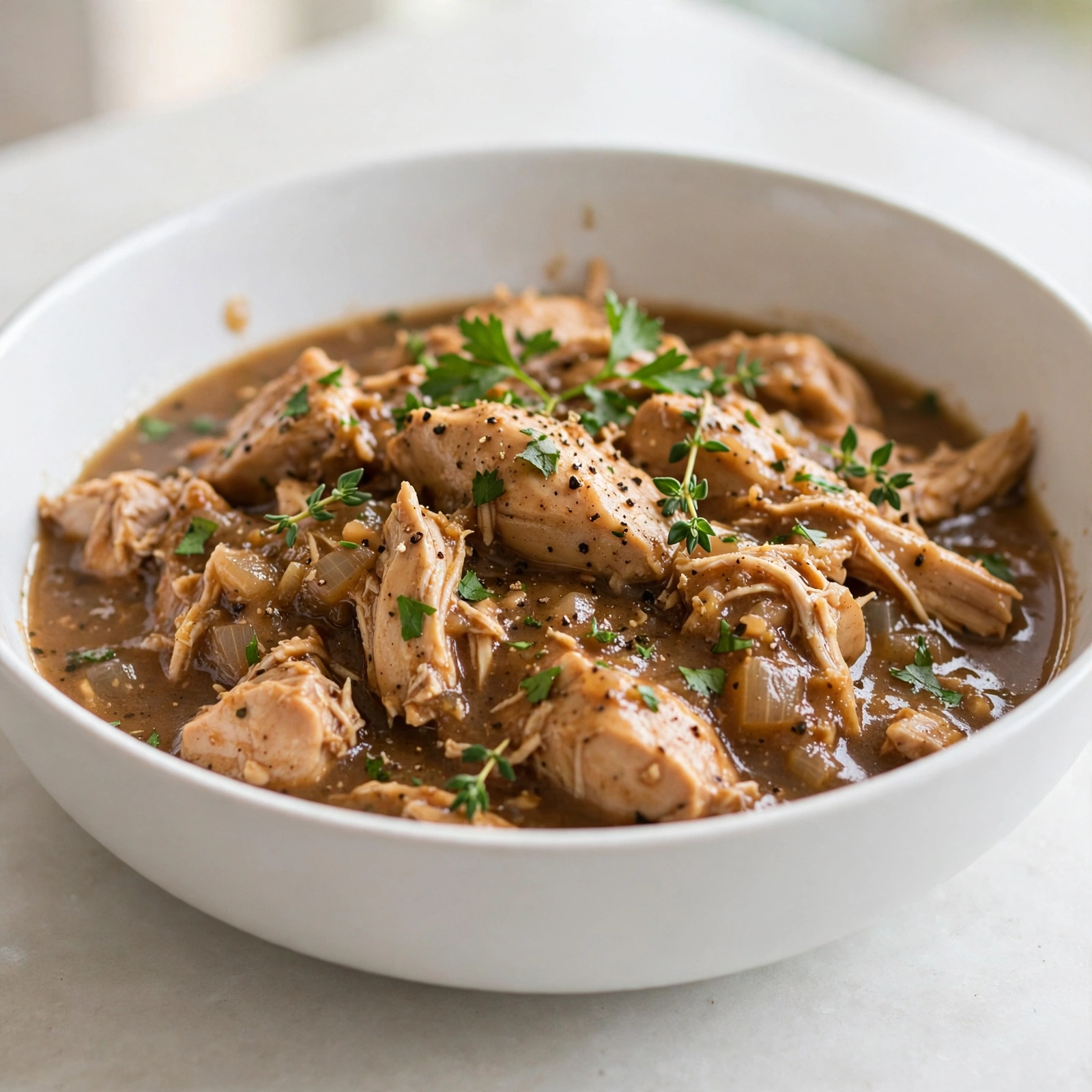 Slow Cooker Chicken and Gravy