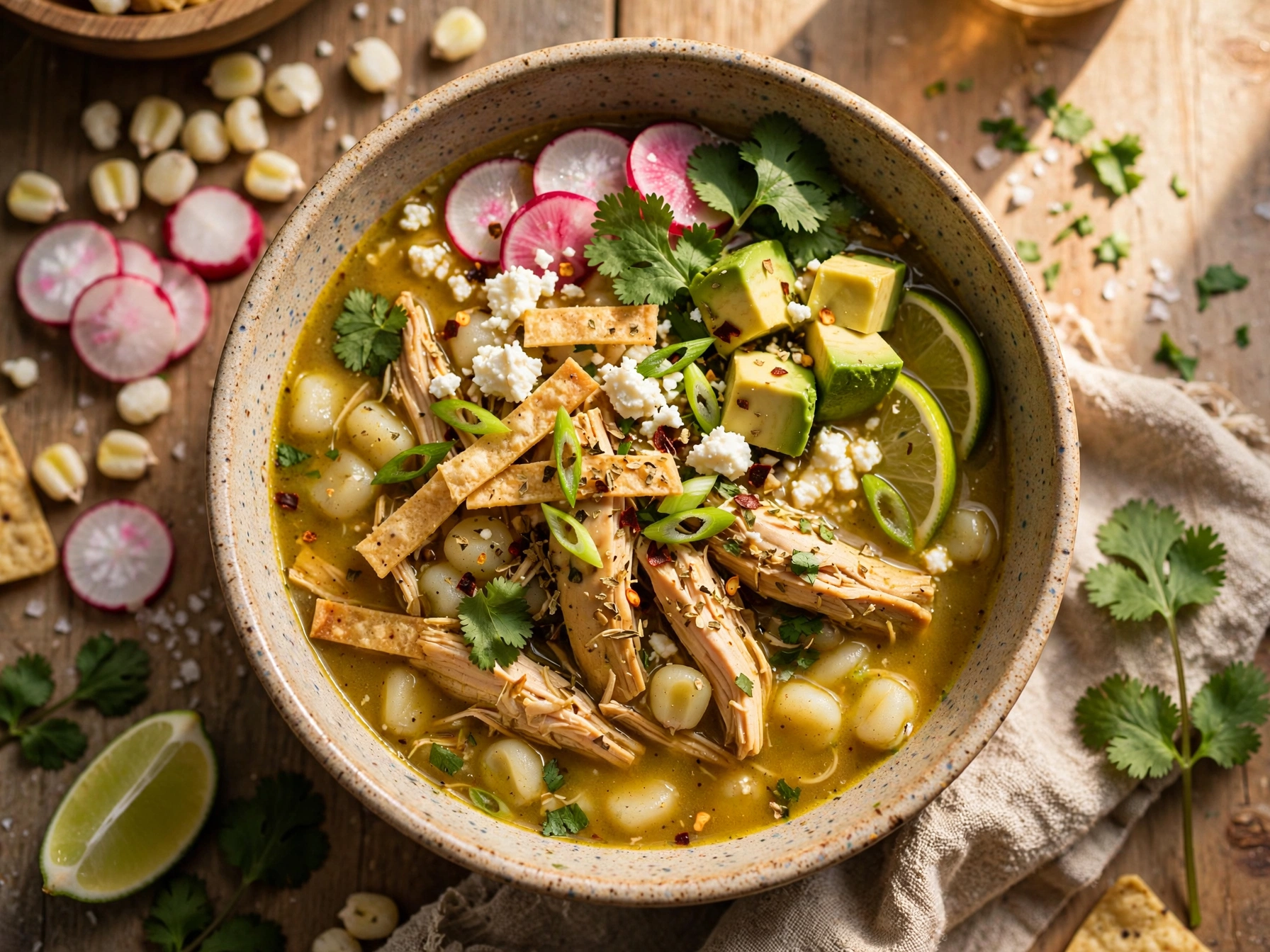 Slow Cooker Chicken Posole
